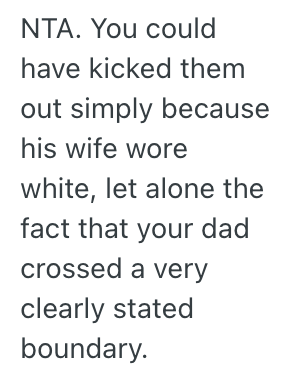 Screenshot 2025 07 11 at 11.17.34 AM Her Dad Showed Up At Her Wedding When He Said He Wasnt Going To, So She Kicked Him Out